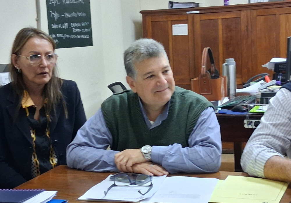 El Presidente de la Junta Departamental participó en reunión para la ampliación de la Oficina Electoral.