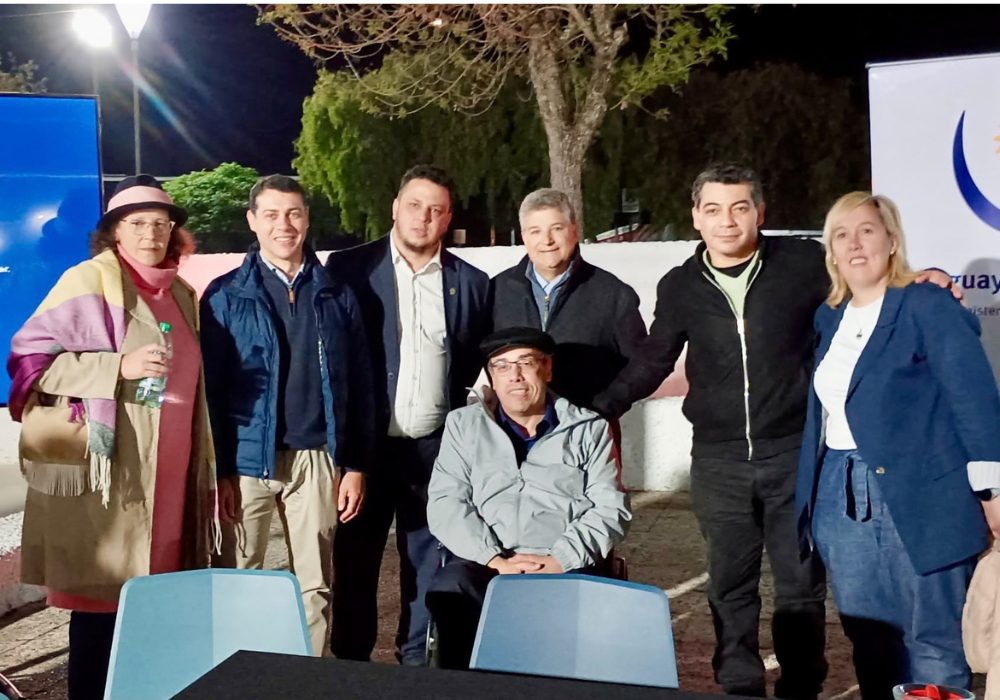 Autoridades de la Junta Departamental de Paysandú, participaron de los actos por el 69º Aniversario del Pozo de Termas de Guaviyú.